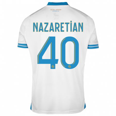 Kandiny Bambino Maglia Manuel Nazaretian #40 Bianco Kit Gara Home 2023/24 Maglietta