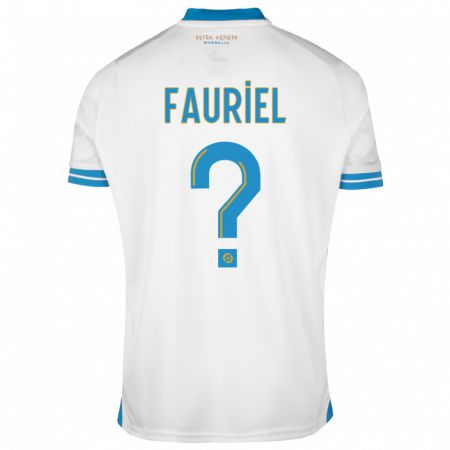 Kandiny Bambino Maglia Lois Fauriel #0 Bianco Kit Gara Home 2023/24 Maglietta