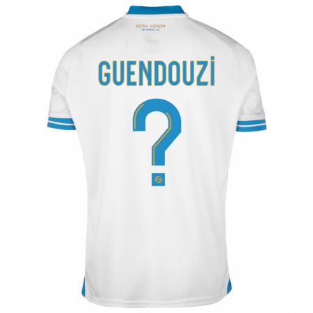 Kandiny Kinder Milan Guendouzi #0 Weiß Heimtrikot Trikot 2023/24 T-Shirt Österreich