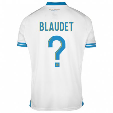 Kandiny Bambino Maglia David Blaudet #0 Bianco Kit Gara Home 2023/24 Maglietta