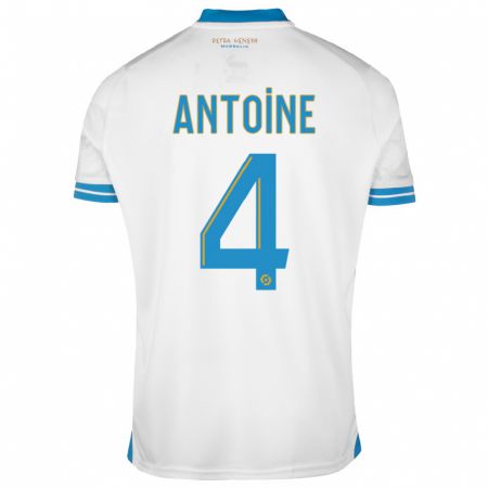 Kandiny Bambino Maglia Maud Antoine #4 Bianco Kit Gara Home 2023/24 Maglietta