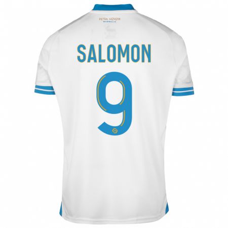 Kandiny Bambino Maglia Maeva Salomon #9 Bianco Kit Gara Home 2023/24 Maglietta