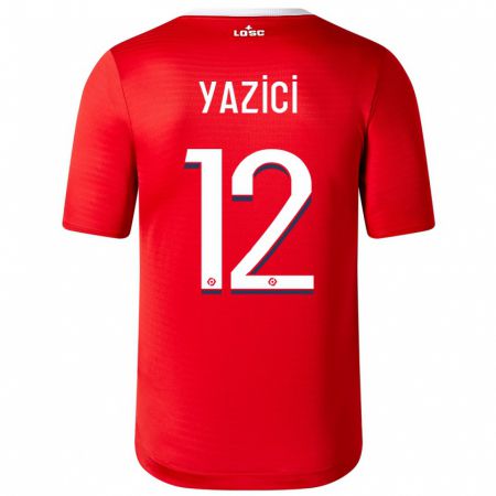 Kandiny Kinderen Yusuf Yazici #12 Rood Thuisshirt Thuistenue 2023/24 T-Shirt België