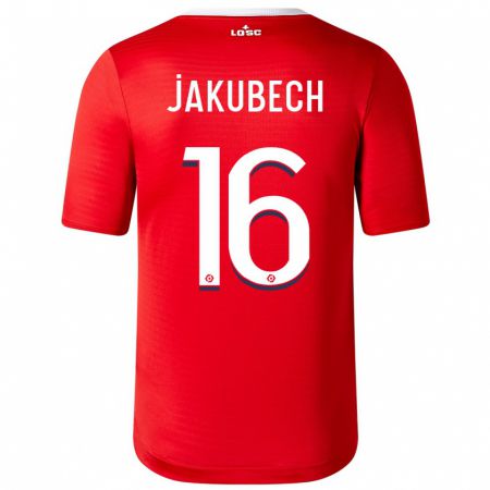 Kandiny Niño Camiseta Adam Jakubech #16 Rojo 1ª Equipación 2023/24 La Camisa