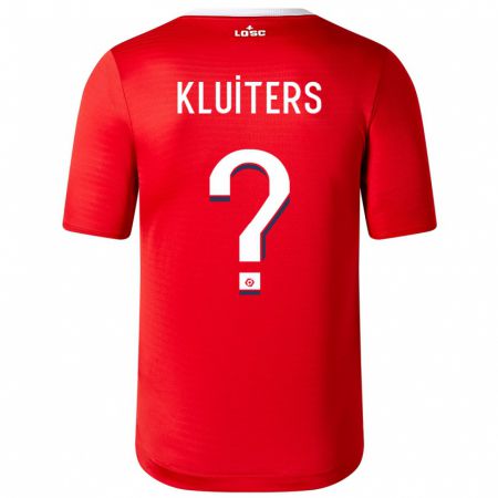 Kandiny Niño Camiseta Luuk Kluiters #0 Rojo 1ª Equipación 2023/24 La Camisa