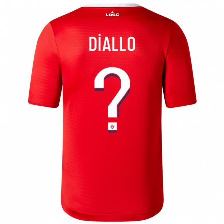 Kandiny Niño Camiseta Alpha Diallo #0 Rojo 1ª Equipación 2023/24 La Camisa