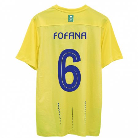 Kandiny Bambino Maglia Seko Fofana #6 Giallo Kit Gara Home 2023/24 Maglietta