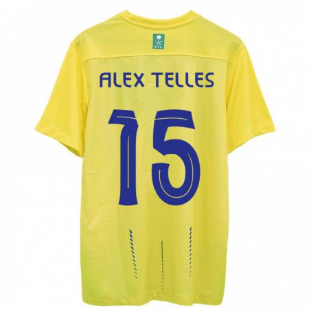 Kandiny Bambino Maglia Alex Telles #15 Giallo Kit Gara Home 2023/24 Maglietta