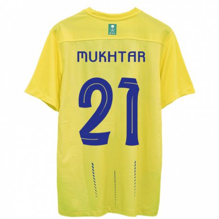 Kandiny Bambino Maglia Mukhtar Ali #21 Giallo Kit Gara Home 2023/24 Maglietta