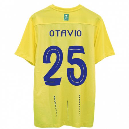 Kandiny Niño Camiseta Otávio #25 Amarillo 1ª Equipación 2023/24 La Camisa