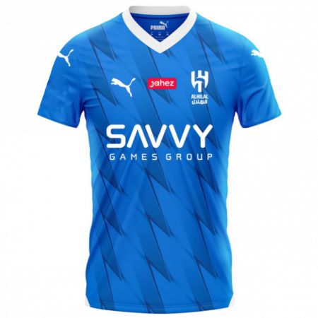 Kandiny Kinderen Saleh Al-Shehri #11 Blauw Thuisshirt Thuistenue 2023/24 T-Shirt België