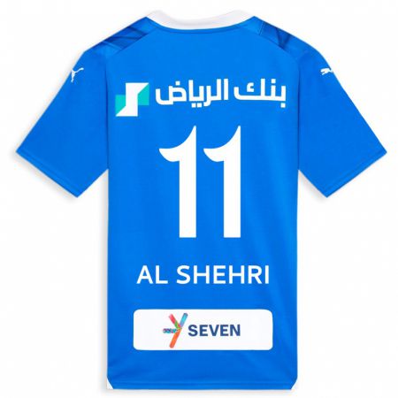 Kandiny Bambino Maglia Saleh Al-Shehri #11 Blu Kit Gara Home 2023/24 Maglietta