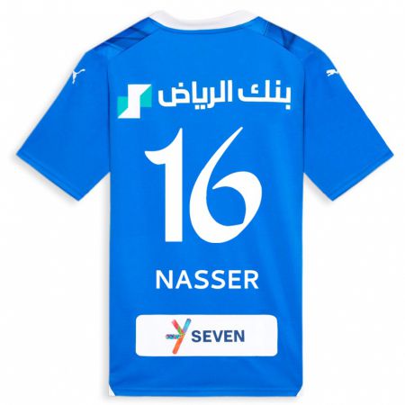 Kandiny Kinder Nasser Al-Dawsari #16 Blau Heimtrikot Trikot 2023/24 T-Shirt Österreich