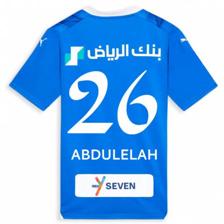 Kandiny Bambino Maglia Abdulelah Al-Malki #26 Blu Kit Gara Home 2023/24 Maglietta