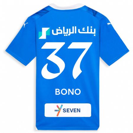 Kandiny Bambino Maglia Bono #37 Blu Kit Gara Home 2023/24 Maglietta