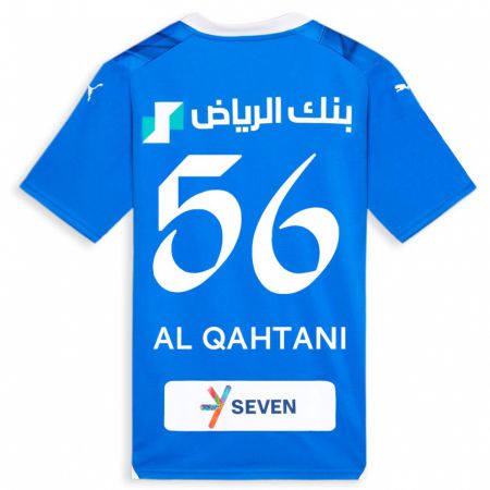 Kandiny Kinderen Mohammed Al-Qahtani #56 Blauw Thuisshirt Thuistenue 2023/24 T-Shirt België