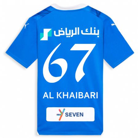 Kandiny Kinderen Mohammed Al-Khaibari #67 Blauw Thuisshirt Thuistenue 2023/24 T-Shirt België