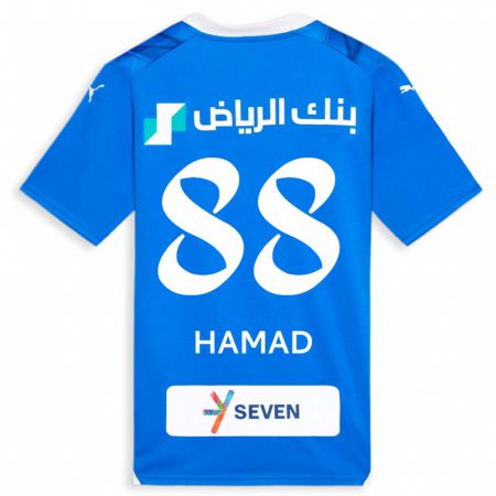 Kandiny Kinder Hamad Al-Yami #88 Blau Heimtrikot Trikot 2023/24 T-Shirt Österreich