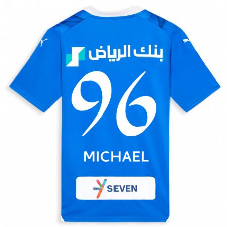 Kandiny Kinderen Michael #96 Blauw Thuisshirt Thuistenue 2023/24 T-Shirt België