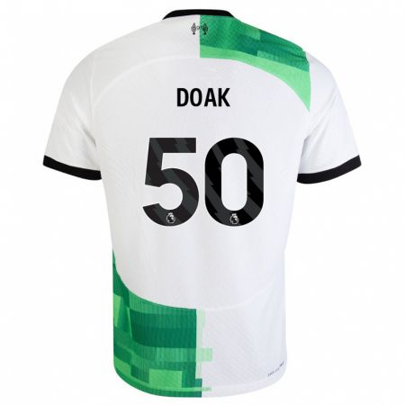 Kandiny Kinder Ben Doak #50 Weiß Grün Auswärtstrikot Trikot 2023/24 T-Shirt Österreich