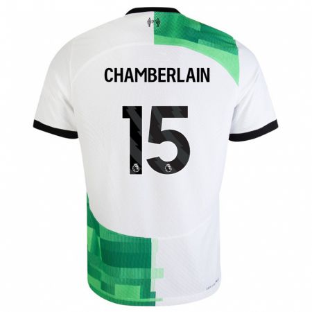 Kandiny Kinder Alex Oxlade Chamberlain #15 Weiß Grün Auswärtstrikot Trikot 2023/24 T-Shirt Österreich