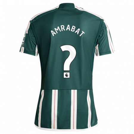 Kandiny Bambino Maglia Sofyan Amrabat #0 Verde Scuro Kit Gara Away 2023/24 Maglietta