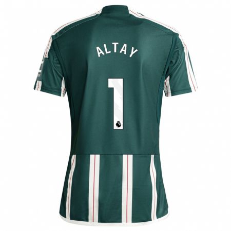 Kandiny Bambino Maglia Altay Bayindir #1 Verde Scuro Kit Gara Away 2023/24 Maglietta