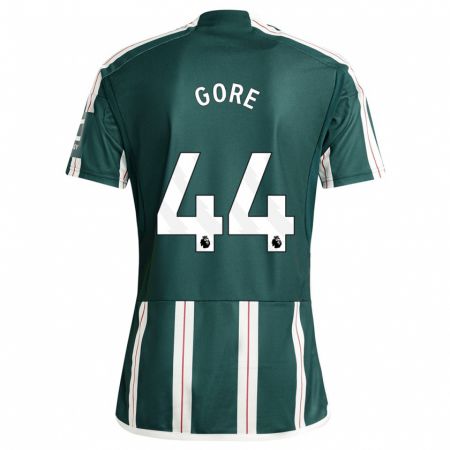 Kandiny Bambino Maglia Daniel Gore #44 Verde Scuro Kit Gara Away 2023/24 Maglietta