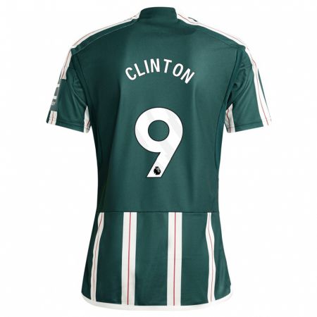 Kandiny Bambino Maglia Grace Clinton #9 Verde Scuro Kit Gara Away 2023/24 Maglietta