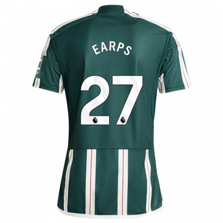 Kandiny Niño Camiseta Mary Earps #27 Verde Oscuro 2ª Equipación 2023/24 La Camisa