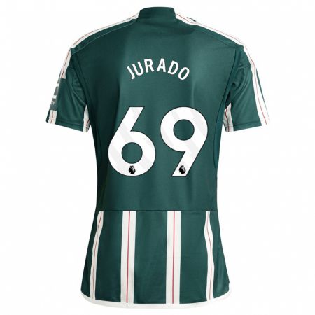 Kandiny Bambino Maglia Marc Jurado #69 Verde Scuro Kit Gara Away 2023/24 Maglietta