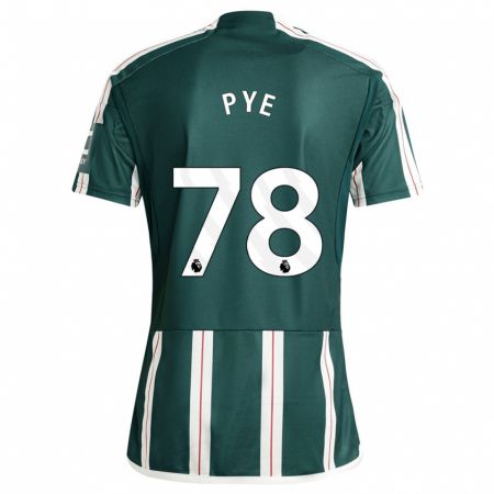 Kandiny Bambino Maglia Logan Pye #78 Verde Scuro Kit Gara Away 2023/24 Maglietta