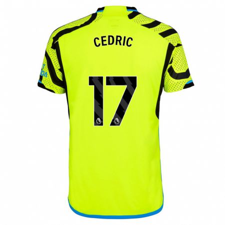 Kandiny Kinderen Cédric Soares #17 Geel Uitshirt Uittenue 2023/24 T-Shirt België