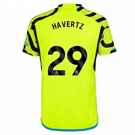 Kandiny Bambino Maglia Kai Havertz #29 Giallo Kit Gara Away 2023/24 Maglietta