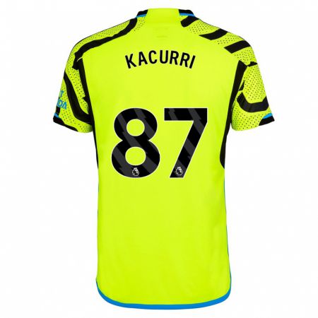 Kandiny Kinderen Maldini Kacurri #87 Geel Uitshirt Uittenue 2023/24 T-Shirt België