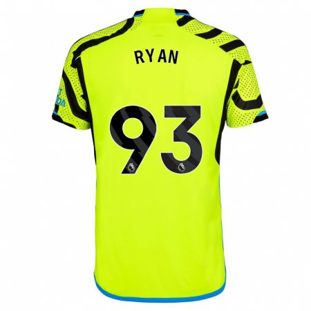 Kandiny Kinderen Kamarni Ryan #93 Geel Uitshirt Uittenue 2023/24 T-Shirt België