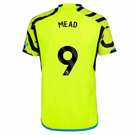 Kandiny Bambino Maglia Beth Mead #9 Giallo Kit Gara Away 2023/24 Maglietta