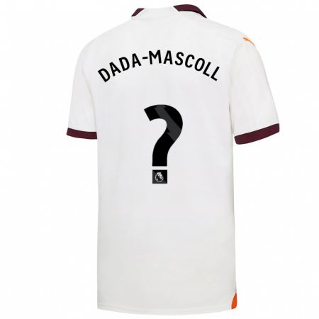 Kandiny Bambino Maglia Isaiah Dada-Mascoll #0 Bianco Kit Gara Away 2023/24 Maglietta