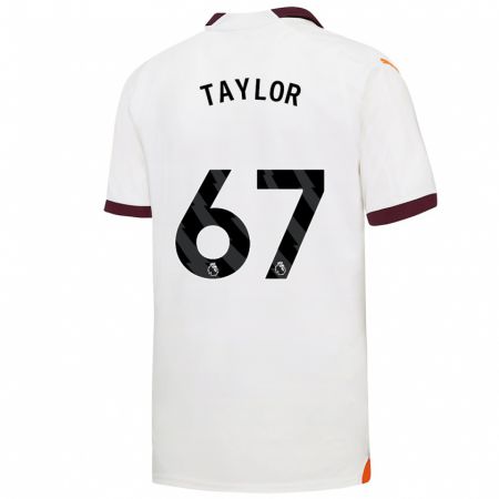 Kandiny Bambino Maglia Kane Taylor #67 Bianco Kit Gara Away 2023/24 Maglietta