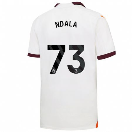 Kandiny Niño Camiseta Joel Ndala #73 Blanco 2ª Equipación 2023/24 La Camisa