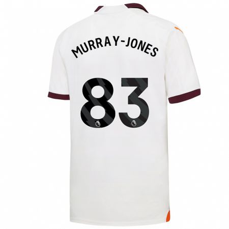 Kandiny Bambino Maglia George Murray-Jones #83 Bianco Kit Gara Away 2023/24 Maglietta