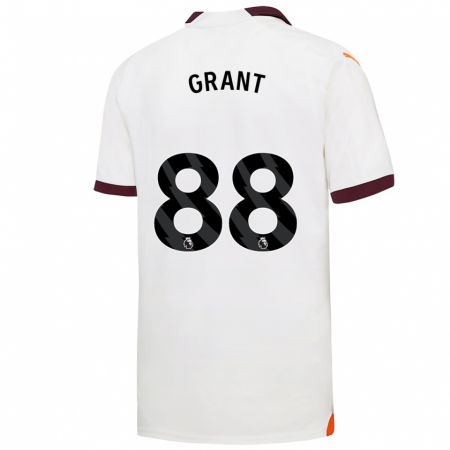 Kandiny Bambino Maglia True Grant #88 Bianco Kit Gara Away 2023/24 Maglietta