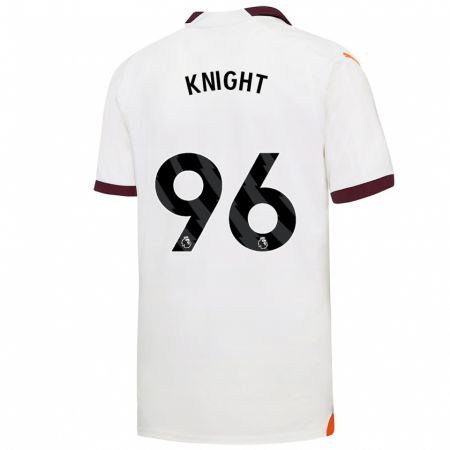 Kandiny Bambino Maglia Ben Knight #96 Bianco Kit Gara Away 2023/24 Maglietta