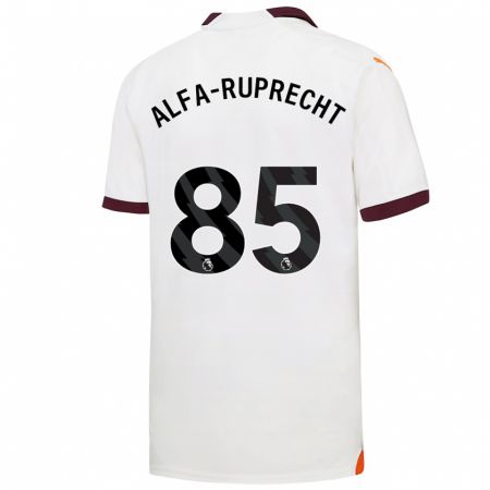 Kandiny Kinder Farid Alfa-Ruprecht #85 Weiß Auswärtstrikot Trikot 2023/24 T-Shirt Österreich