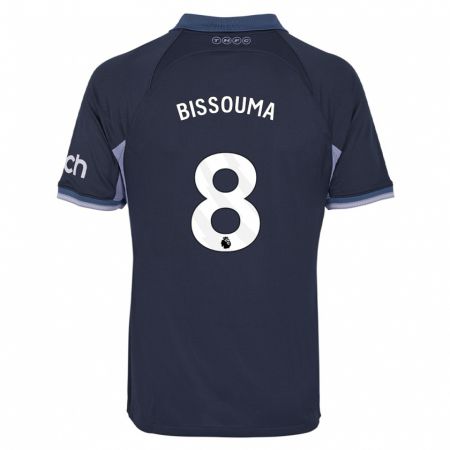 Kandiny Bambino Maglia Yves Bissouma #8 Blu Scuro Kit Gara Away 2023/24 Maglietta