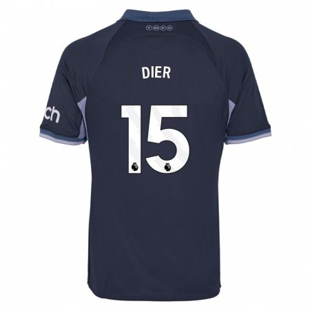 Kandiny Bambino Maglia Eric Dier #15 Blu Scuro Kit Gara Away 2023/24 Maglietta