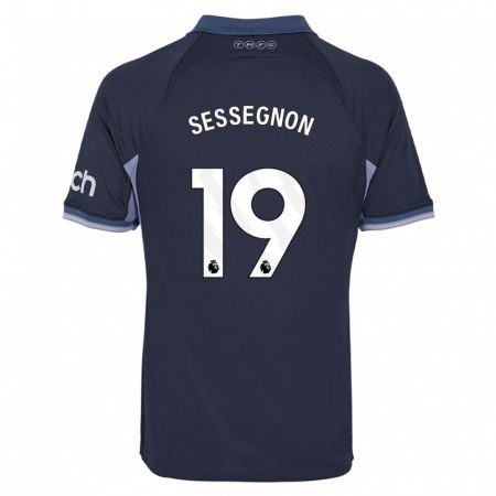 Kandiny Kinderen Ryan Sessegnon #19 Donkerblauw Uitshirt Uittenue 2023/24 T-Shirt België