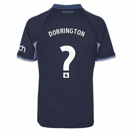 Kandiny Bambino Maglia Alfie Dorrington #0 Blu Scuro Kit Gara Away 2023/24 Maglietta