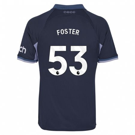 Kandiny Kinder Brooklyn Lyons-Foster #53 Dunkelblau Auswärtstrikot Trikot 2023/24 T-Shirt Österreich