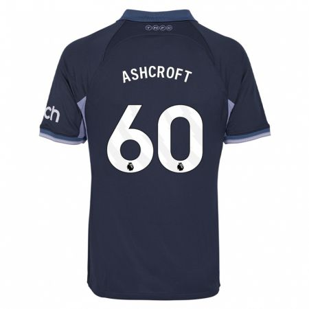 Kandiny Kinder Tyrell Ashcroft #60 Dunkelblau Auswärtstrikot Trikot 2023/24 T-Shirt Österreich